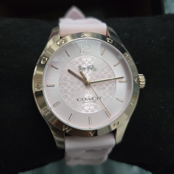 Coach Pink and Gold Women's Watch - Picture 1 of 7